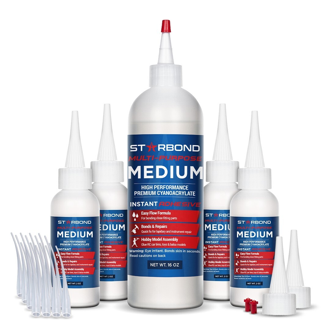 Starbond 16 oz. Multi-Purpose Medium- Super Glue (Premium Cyanoacrylate CA Glue)