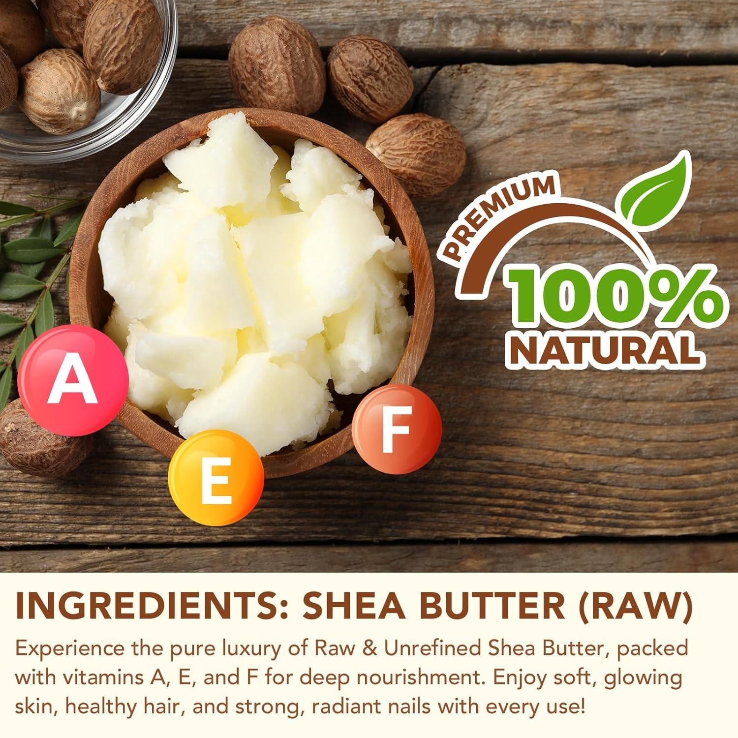 Premium High Quality Pure Yellow Shea Butter Unrefined Raw Organic 4.2 Oz