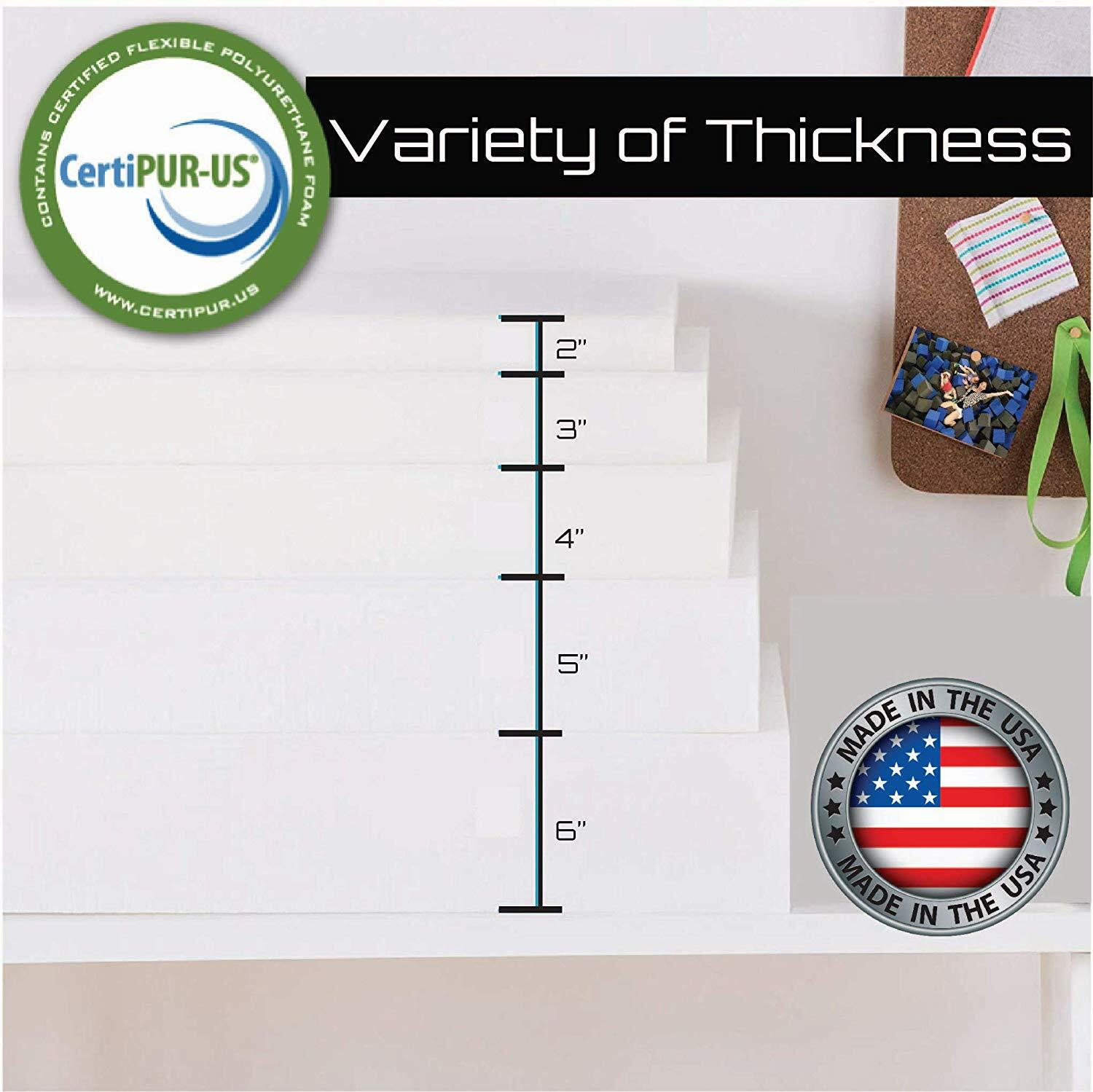 FOAM SEAT CUSHION (MEDIUM FIRM) 3″x30″x80″ 36ILD UPHOLSTERY FOAM SHEET