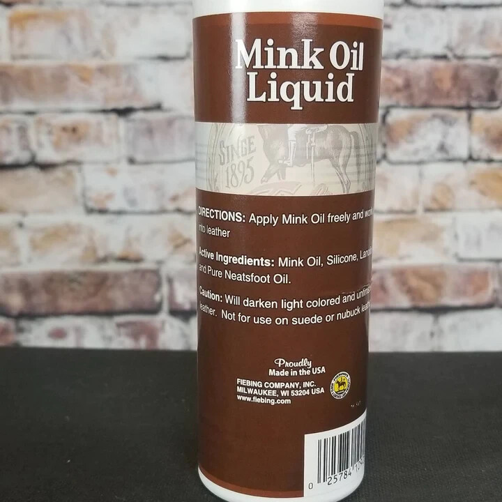 Fiebing’s Mink Oil Liquid Leather Conditioner 8 Oz