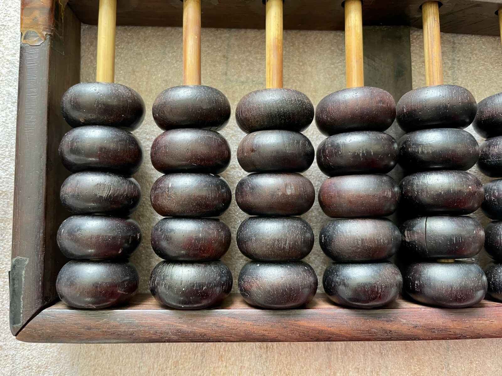 vintage Chinese solid wood abacus 13 Rows