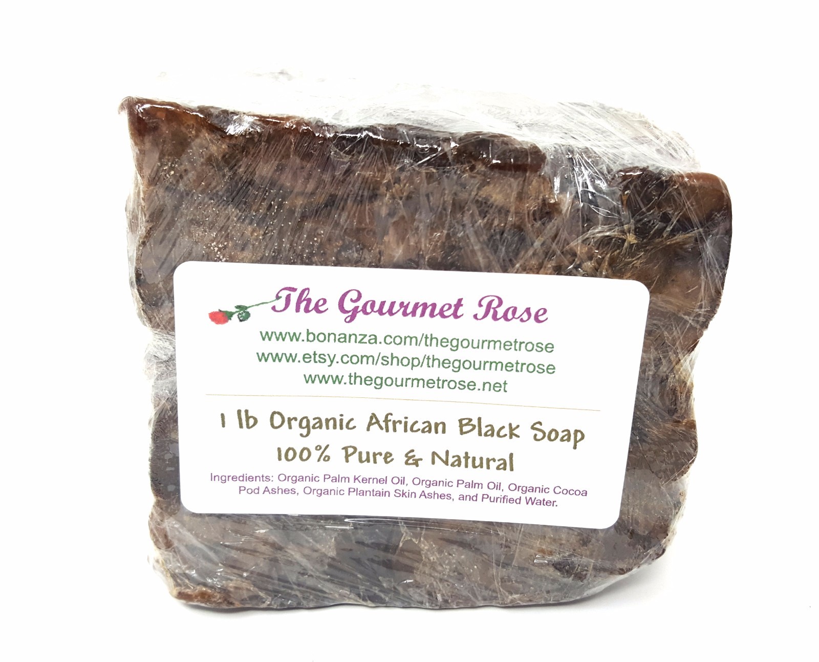 1 lb ORGANIC AFRICAN BLACK SOAP 100% Pure Melt And Pour Natural BULK Wholesale