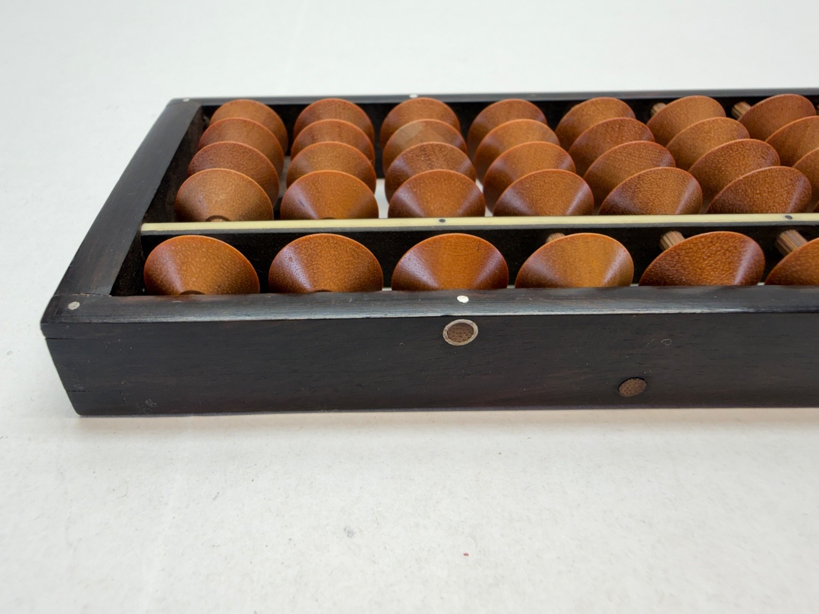 VTG Chinese Japanese Asian Solid ROSEWOOD Abacus 17 Row 85 Bead