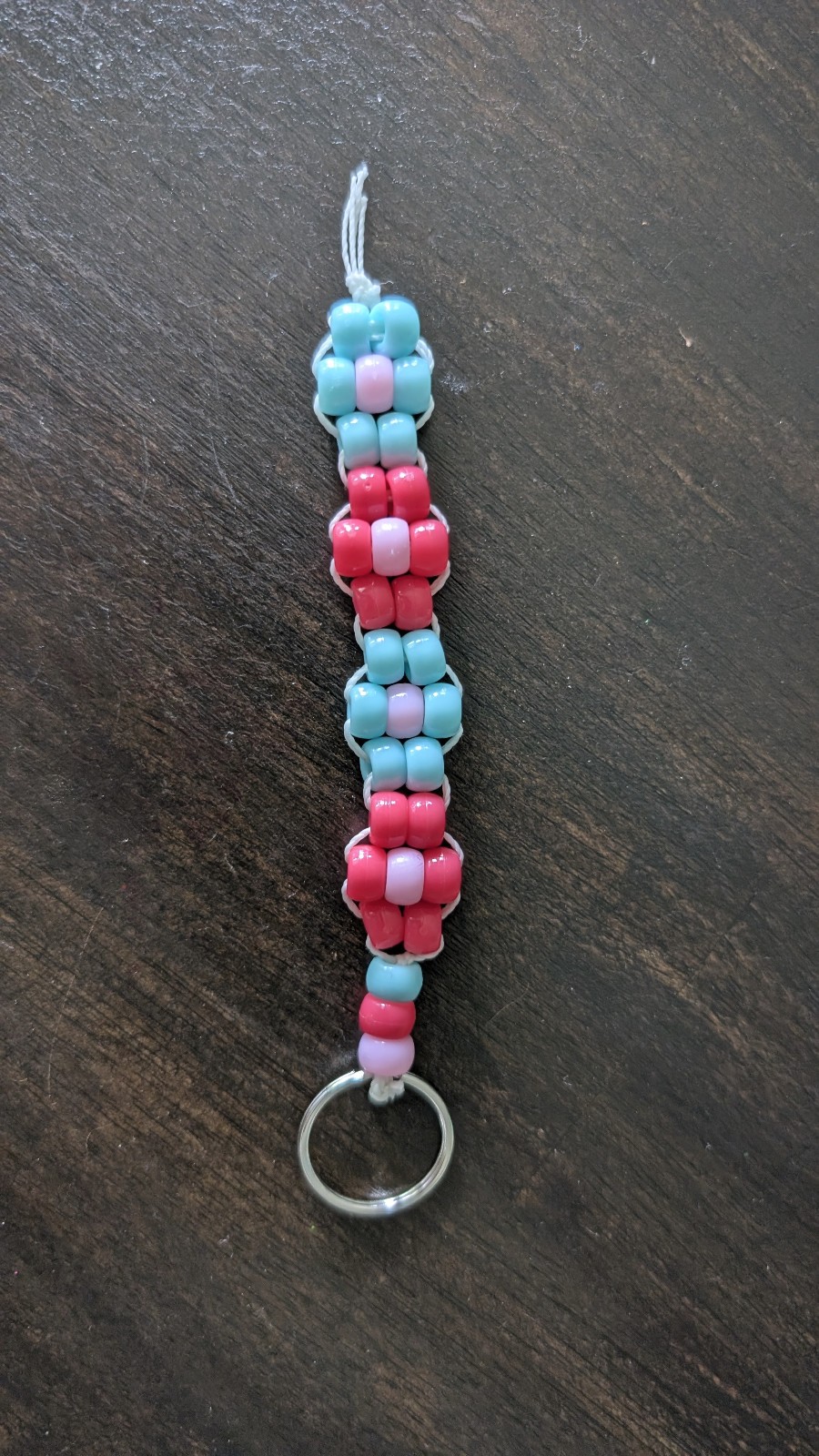 Pony Bead keychain – Flowers