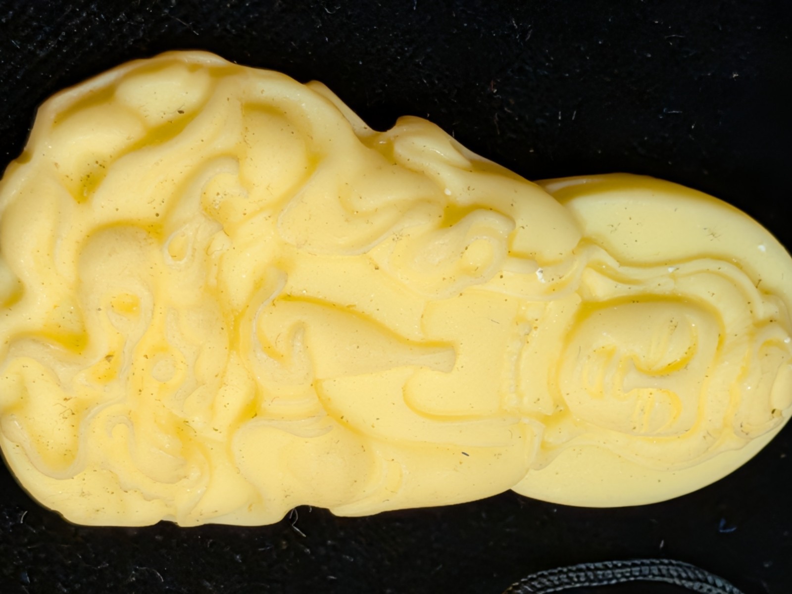 NOS Chinese Carved Buddha Horn Pendant 1980-2000 Ships US