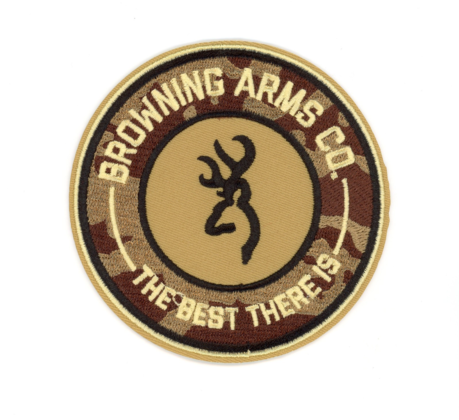 Browning Embroidered Iron‑On/Sew‑On Patch – Guns, Shotguns & Hunting Sports