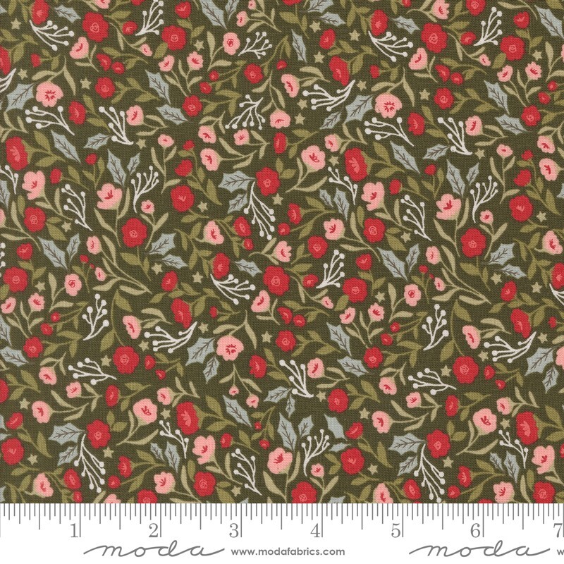 Berry and Pine 5241 13 Wintergreen by Lella Boutique for Moda – by half-yard