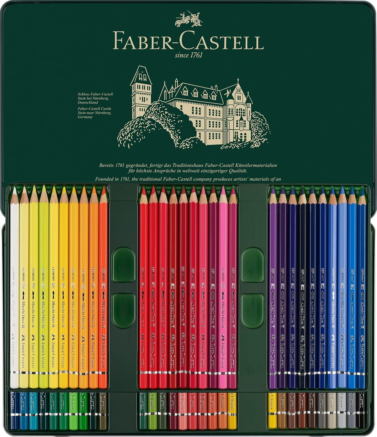 Faber-Castell Albrecht Dürer® Artists’ Watercolor Pencils – Tin of 60