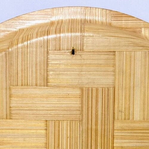 Bamboo Tray 13″ Wall Hanging VTG Chang’e Chinese Moon Goddess Rabbit