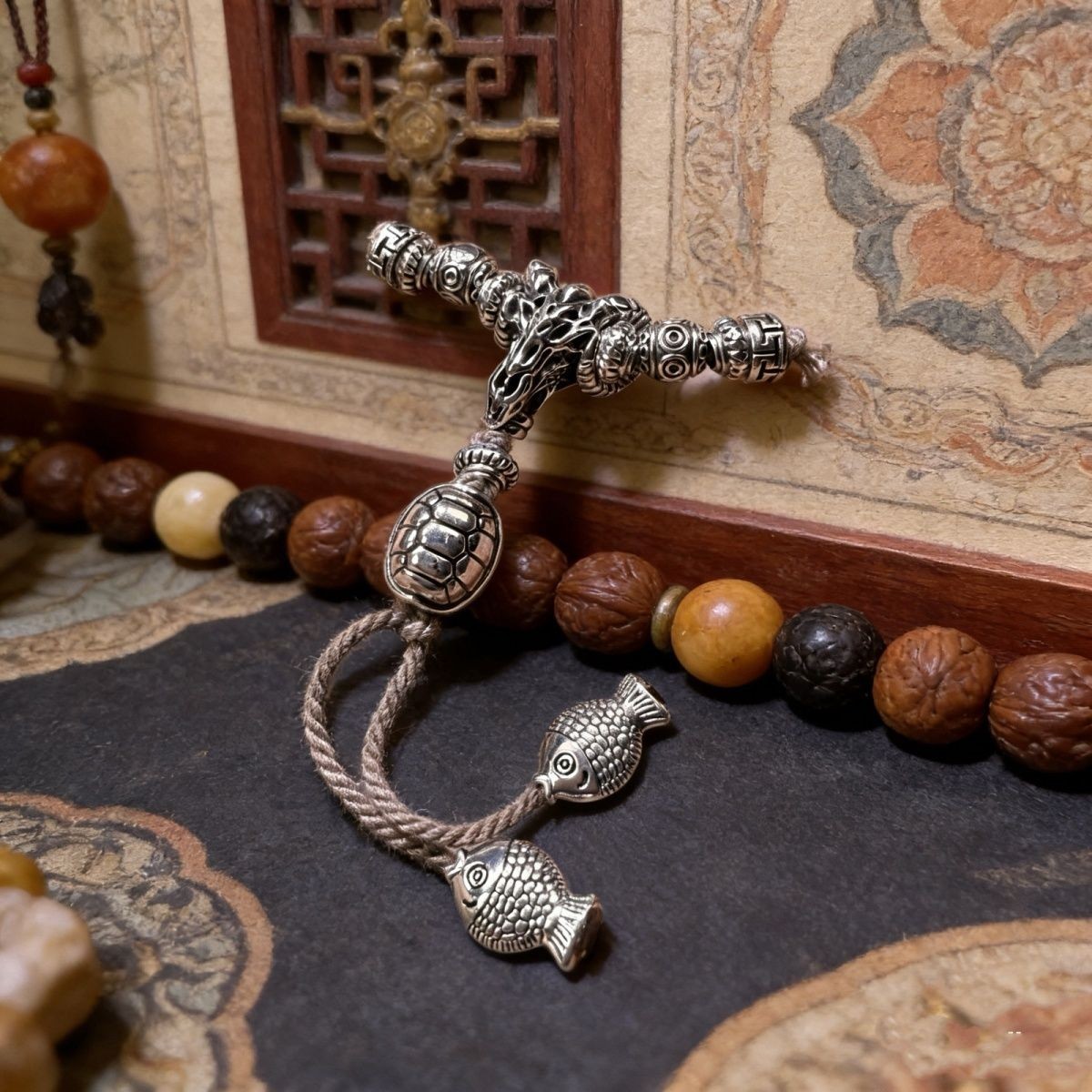 Vintage Alloy Goat Three Way Bead Universal Shaft Wenwan DIY Accessory Bulk Set