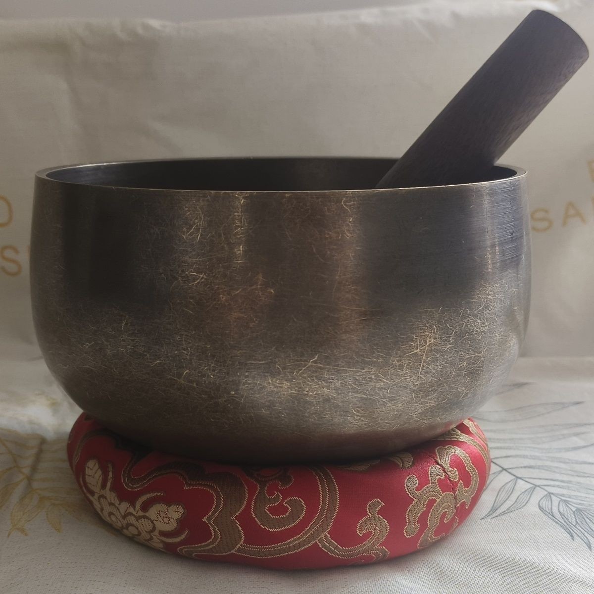 Pure Copper Singing Bowl 17.5cm Diameter Meditation Sound Bowl 1180g Home Decor