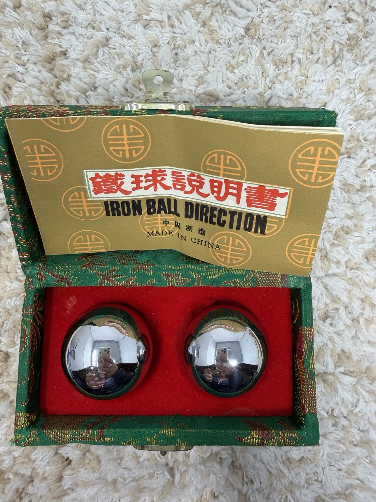 Iron Ball Direction – Chinese Meditation Chiming Stress Balls