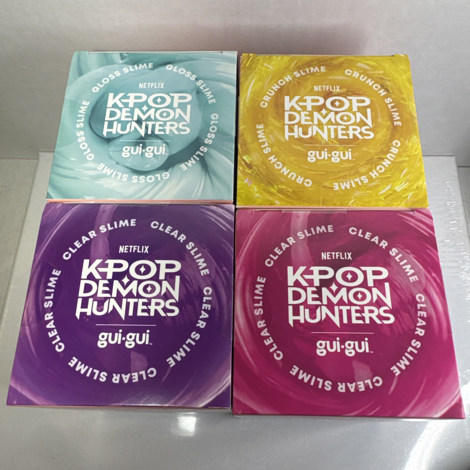 gui-gui Netflix K-Pop Demon Hunters Slime Kit Lot of 4 New Beautify Your Slime