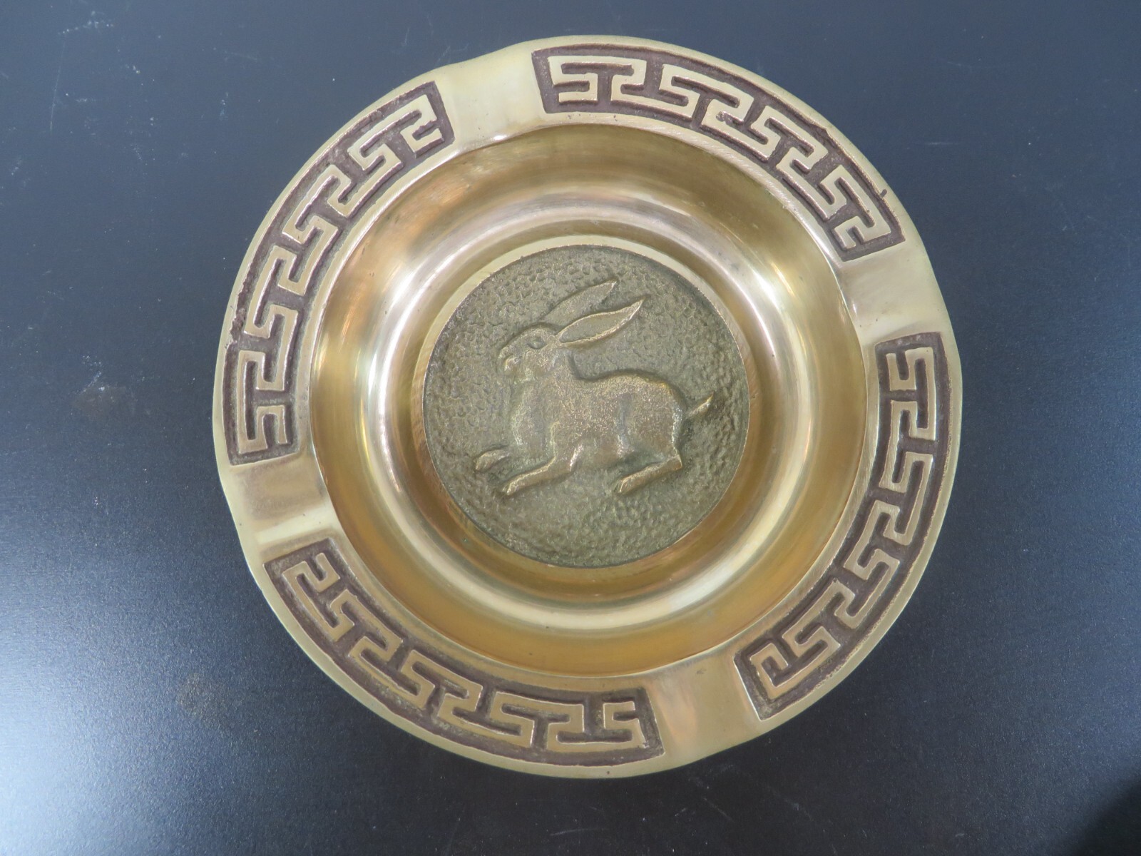 Vintage Brass Ashtrays Chinese New Year Zodiac Symbols Astrological Set Of 6