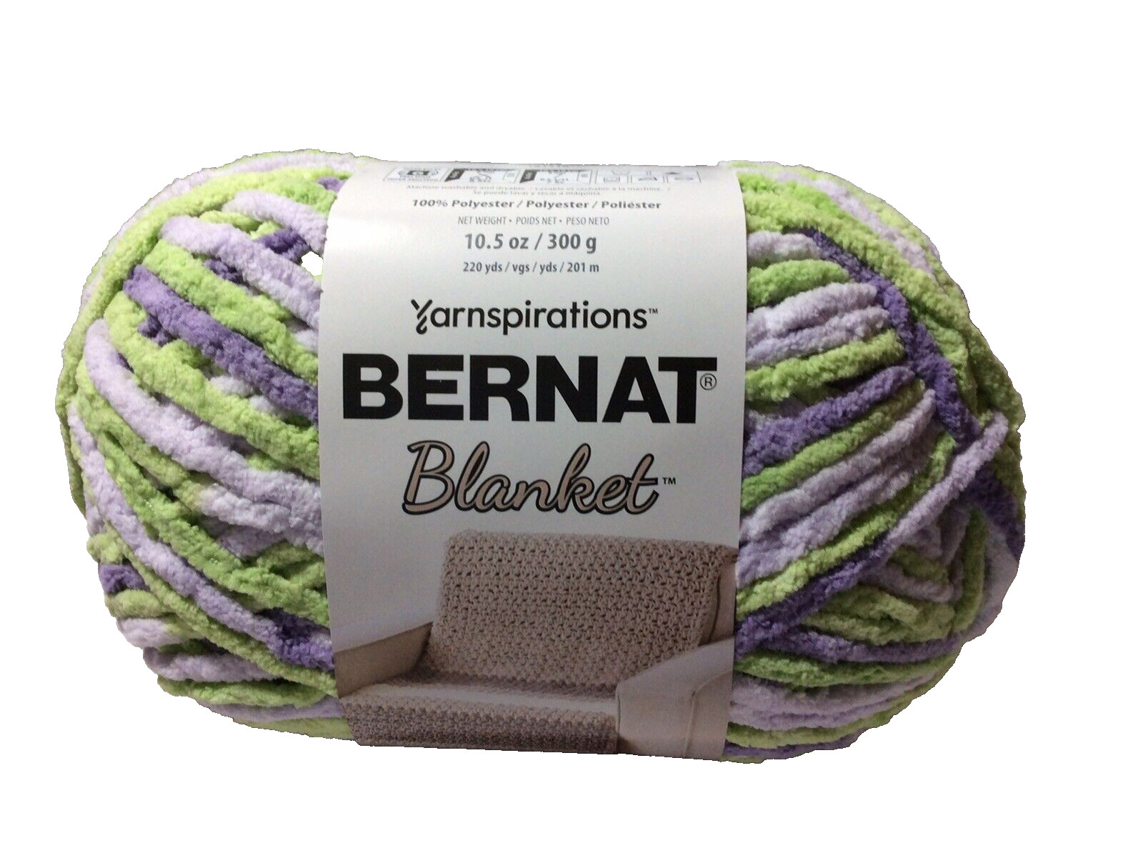 Liquidation Sale. Bernat Blanket Yarn 10.5oz “Lilac Leaf”.