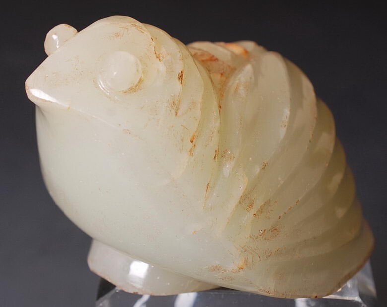 ELEGANT Chinese jade culture BIRD PiXie Pendant!