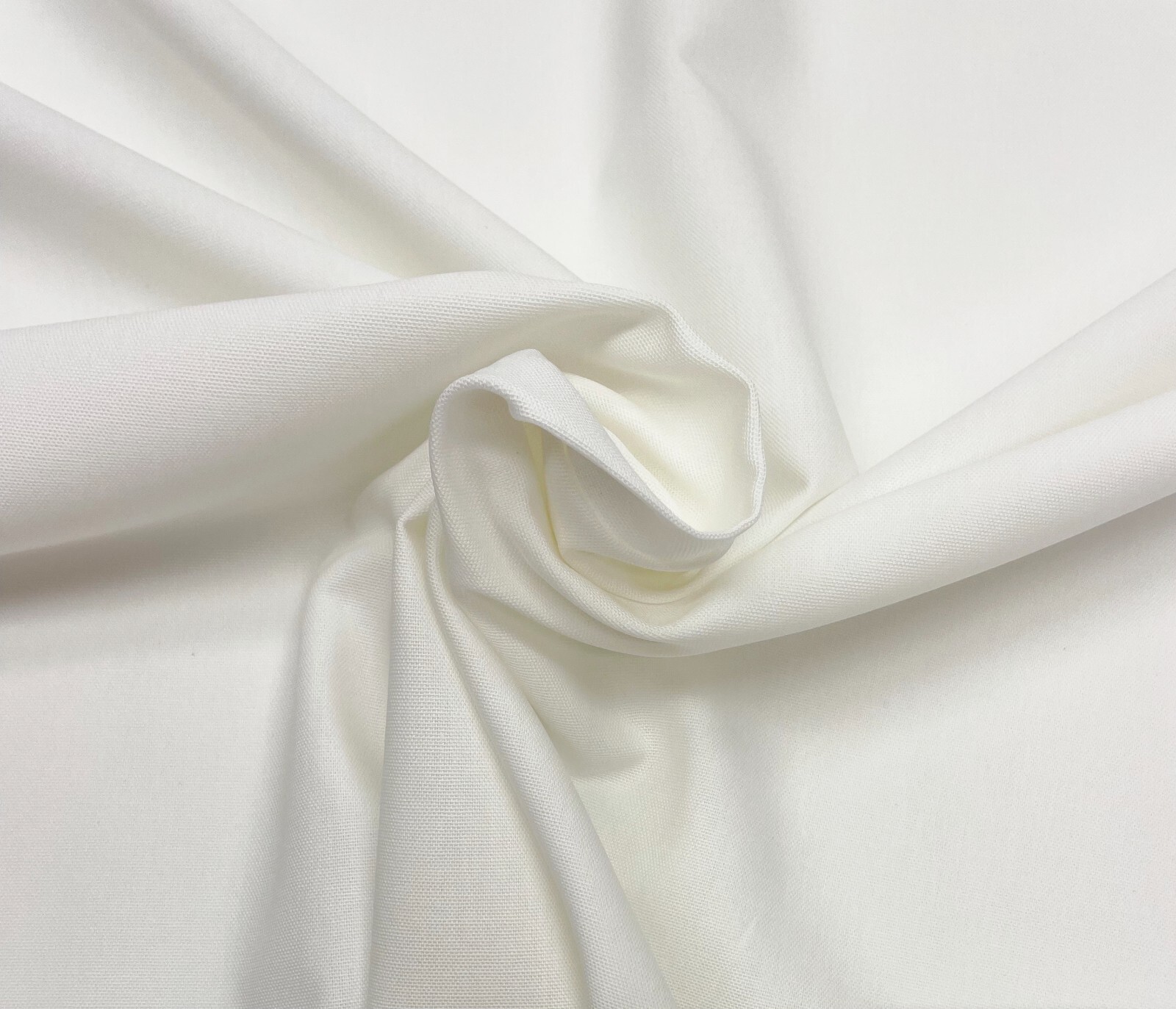 WHITE CANVAS 100% COTTON DUCK 7 OZ APPAREL MULTIUSE FABRIC BY 1/2(.5) YARD 62″ W