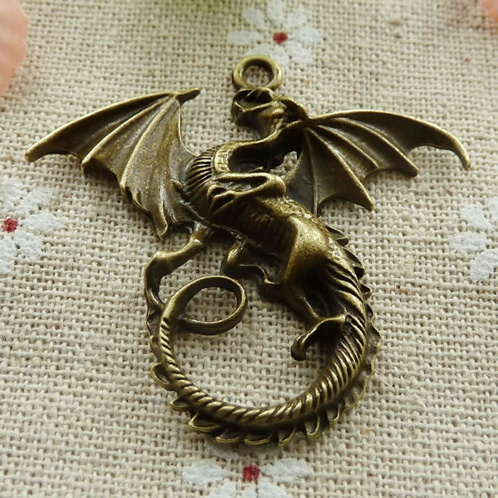 Free Ship 26 pcs Antique bronze pterosaur charms pendant 45x43mm L-239