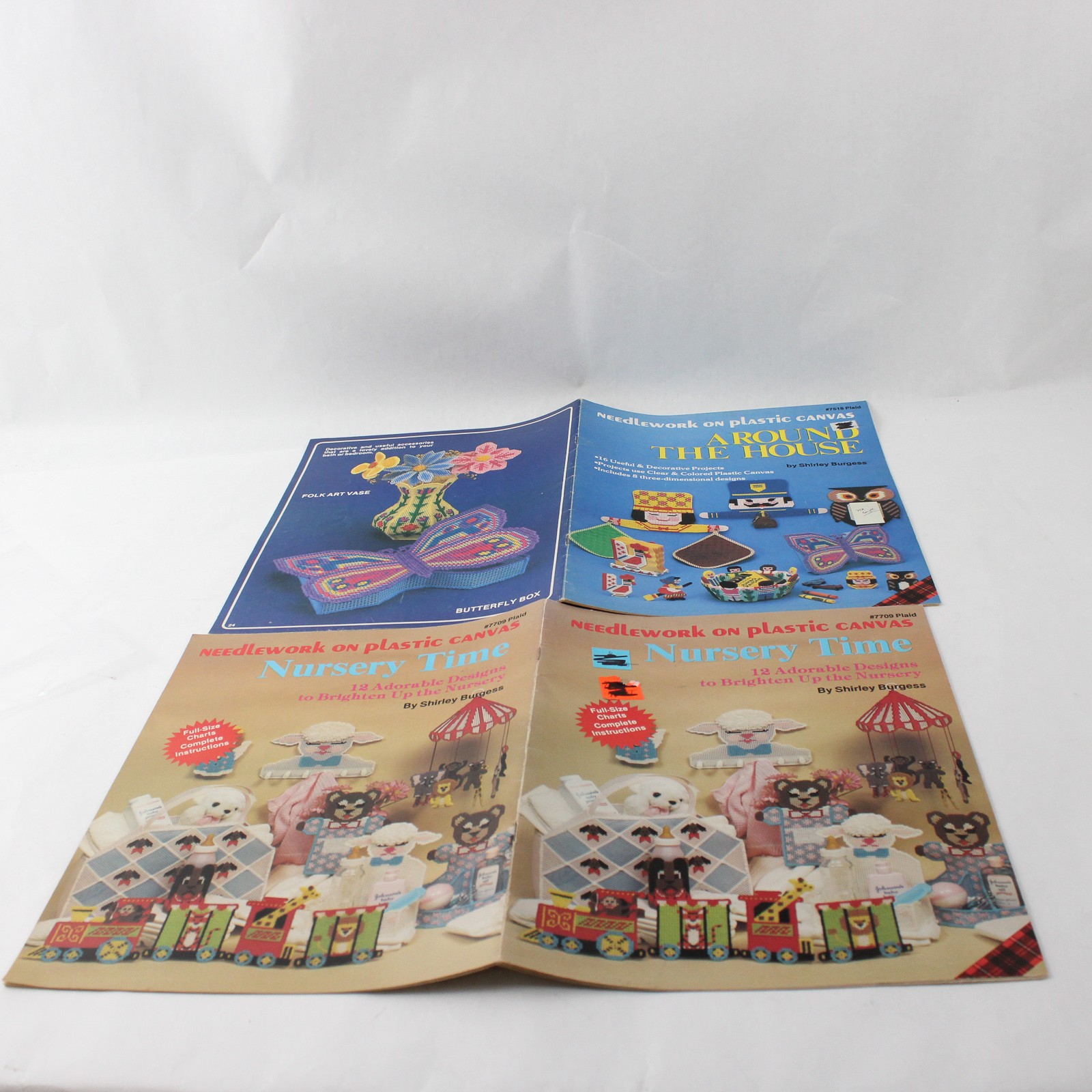 Plaid Enterprises Lot of 2 Leaflets Around the House Nursery Time 7518 7709
