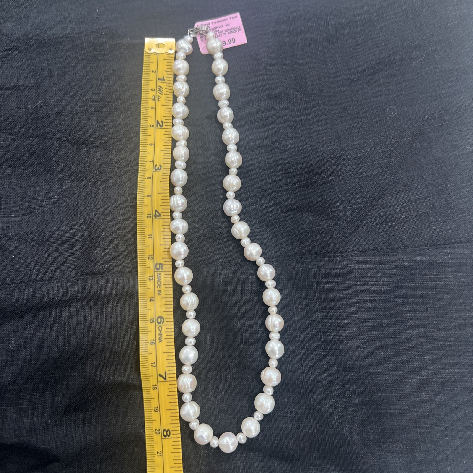 cultured freshwater pearl 18” 925