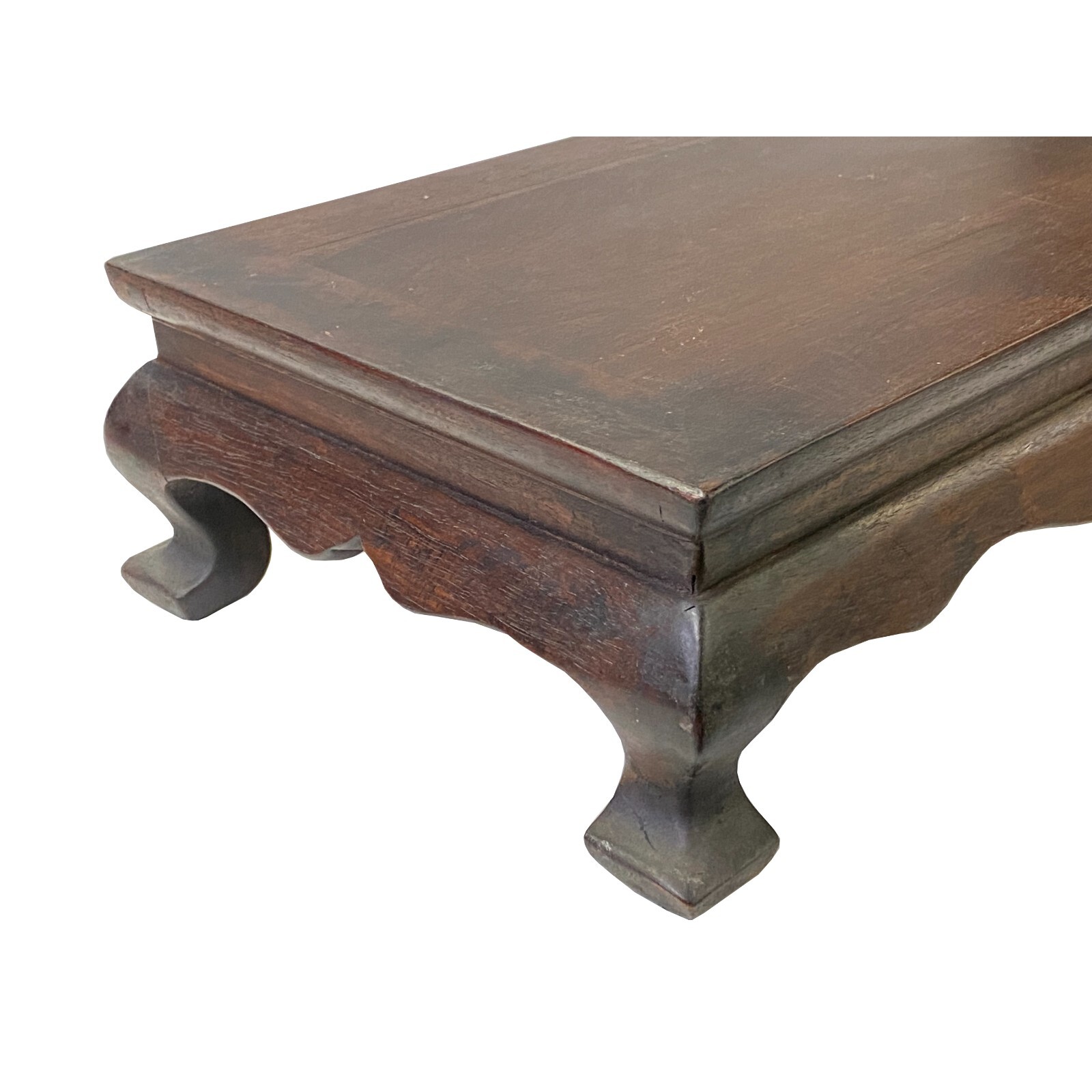 Chinese Brown Wood Rectangular Table Top Stand Display Easel ws3025