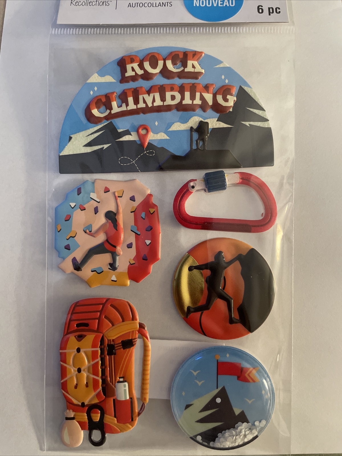 Recollections ROCK CLIMBING sticker set~BNIP~Nice! Quick Ship!