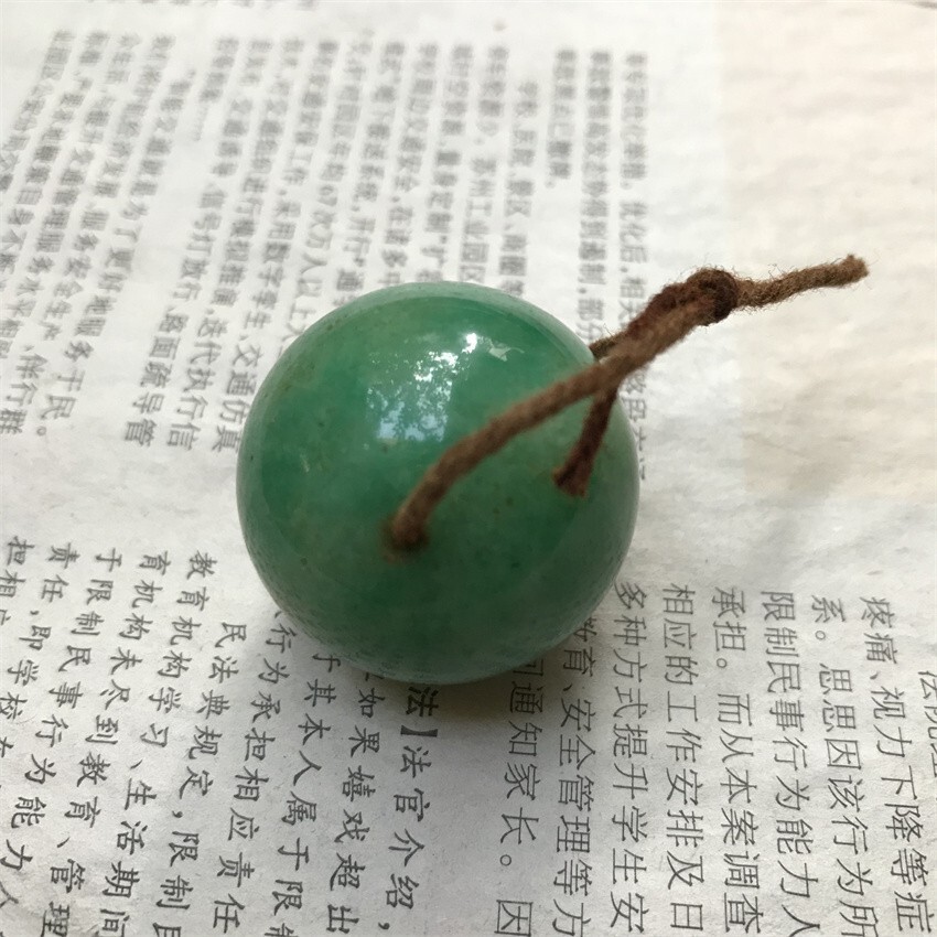 30mm Ancient Burmese Jadeite Green Beads Buddhist Beads