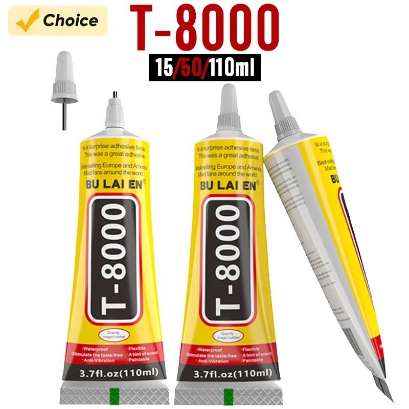 15/50/110ML Transparent T8000 Glue Contact Adhesive Phone Repair Jewellery Craft