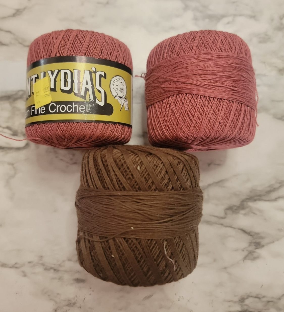 Lot of 55 Vintage Crochet Thread Multicolor~New & Used~South Maid~JP Coats~