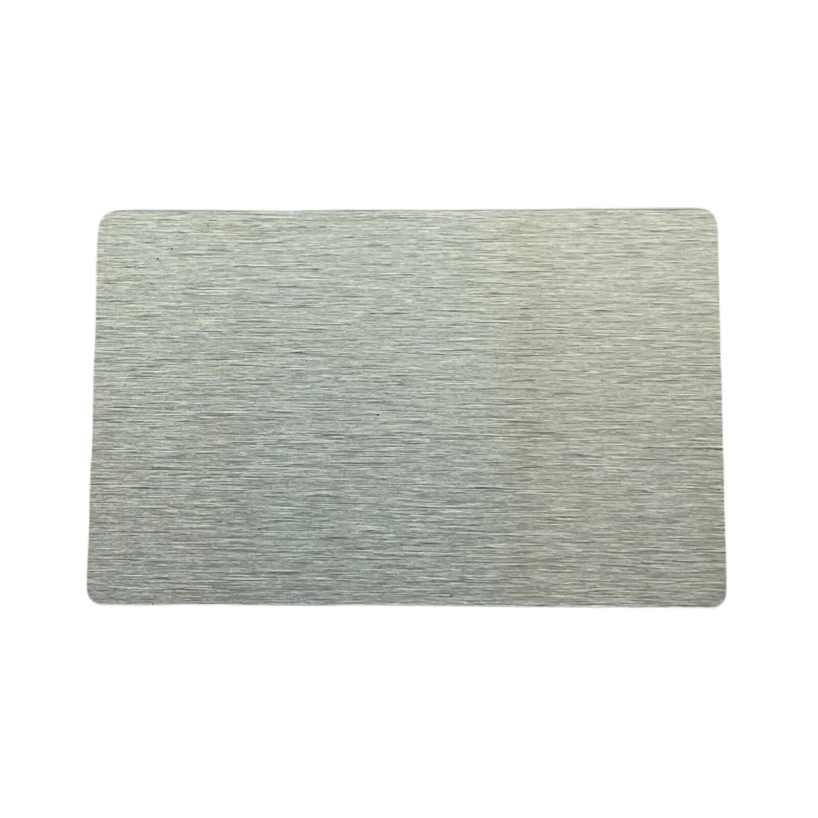 Metal Business Cards Brushed Effect 0.45MM, Laser Engraving Aluminum Name Cards