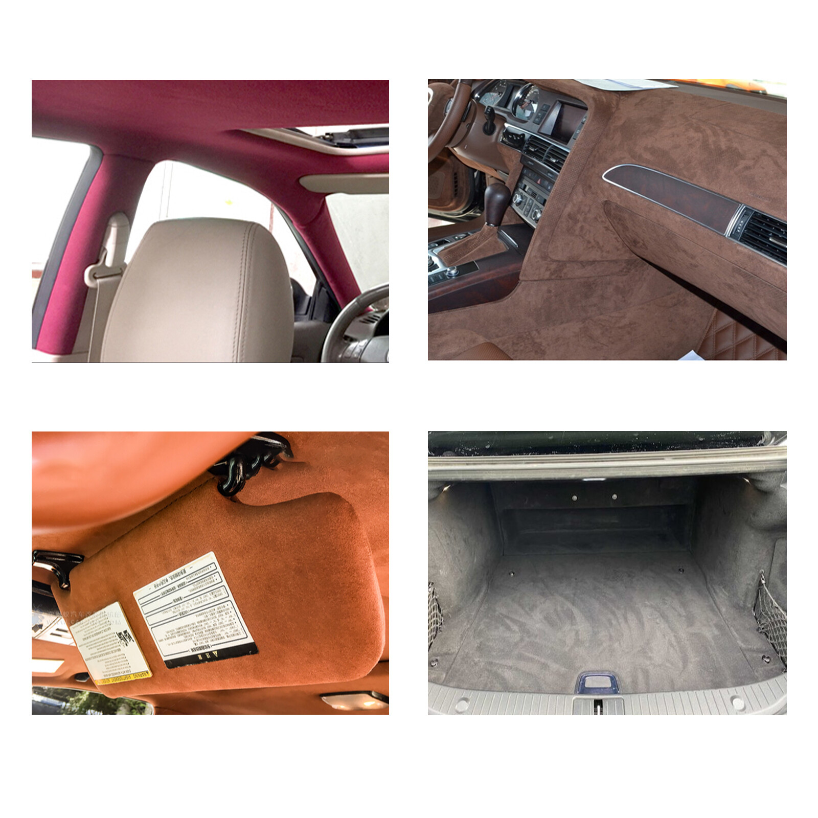 Suede Headliner Fabric Auto Ceiling Replacement Repair 60″W 20″/72″/132″/216″L