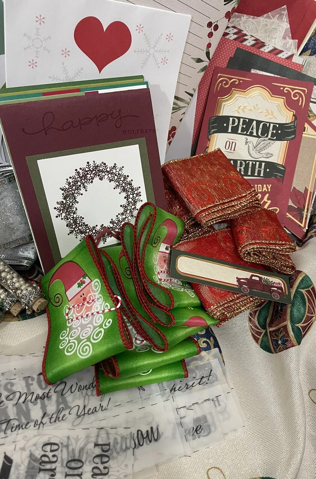 Junk Journal Kit Christmas Paper Crafting Bundle 100+ Piece Ephemera Holiday
