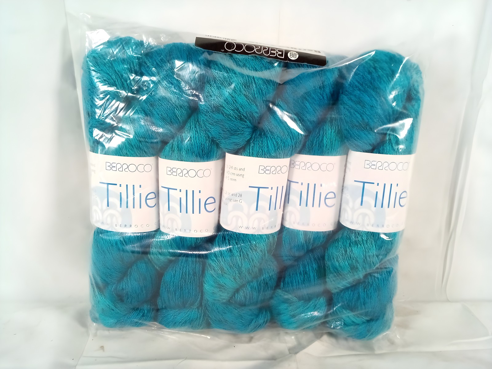 Berroco Tillie Pamba 10979 Pima Cotton & Cupro Yarn, Lot of 5 Skeins