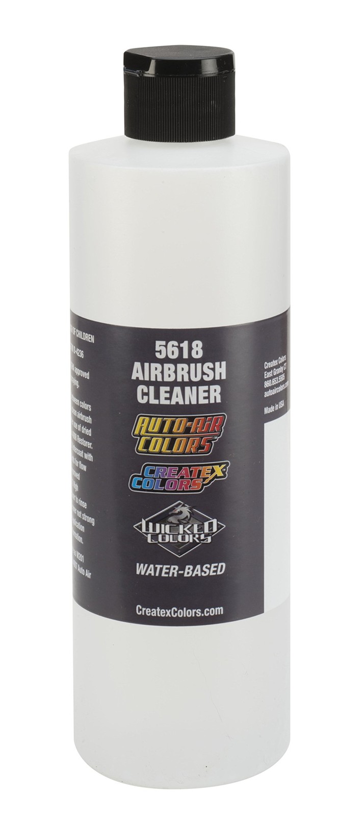 Createx Colors 5618 Airbrush Cleaner 16oz. Size 16 Fl Oz (Pack of 1), Clear