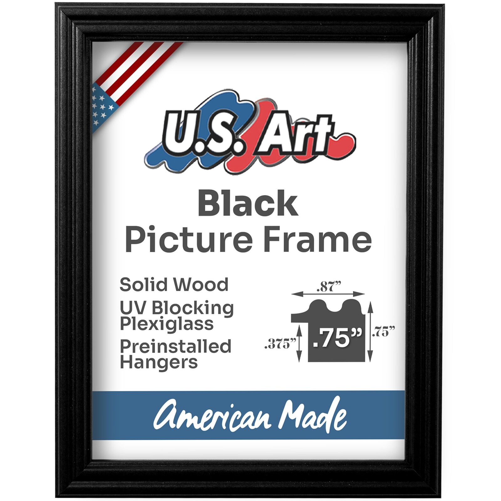 US ART Frames 0.75″ Traditional Colors Wall Decor Picture Frame – 17×18 Inch