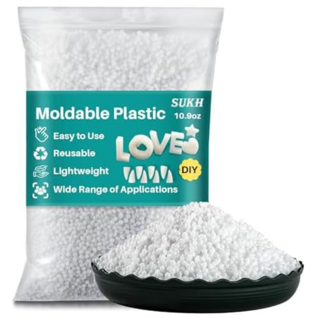 10.9Oz Moldable Plastic Pellets – Thermoplastic Beads Polymorph Plastic Meltable