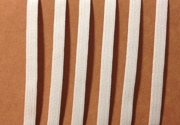 1 Yard of 1/4 inch White Elastic (Minimum 2 yards) (SOFT & STRETCHY!)