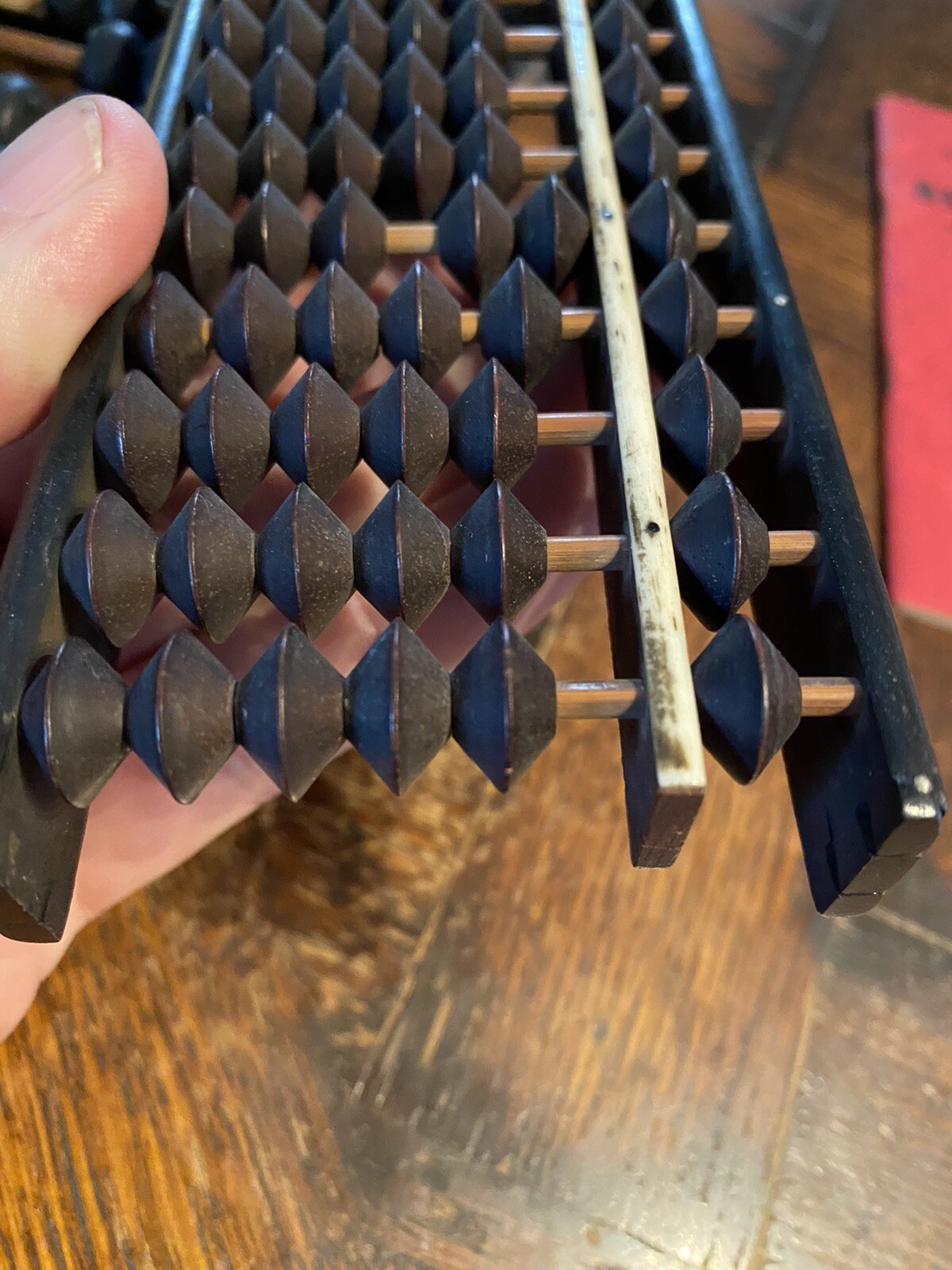 2 Vintage ABACUS * Chinese Japanese Soroban Asia Arithmetic calculator