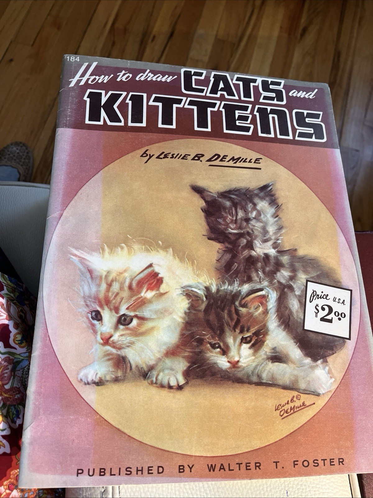 How to Draw Cats and Kittens #184 (1960) Leslie B DeMille-A Walter T Foster Book