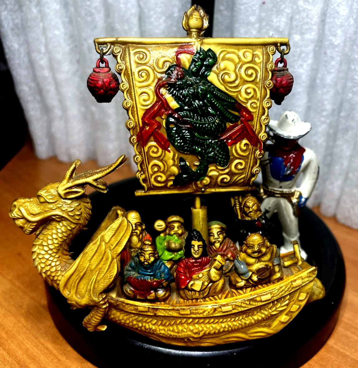 Vintage Chinese Dragon Boat Carrying The 7 Gods of Good Luck ~ We’ll See…
