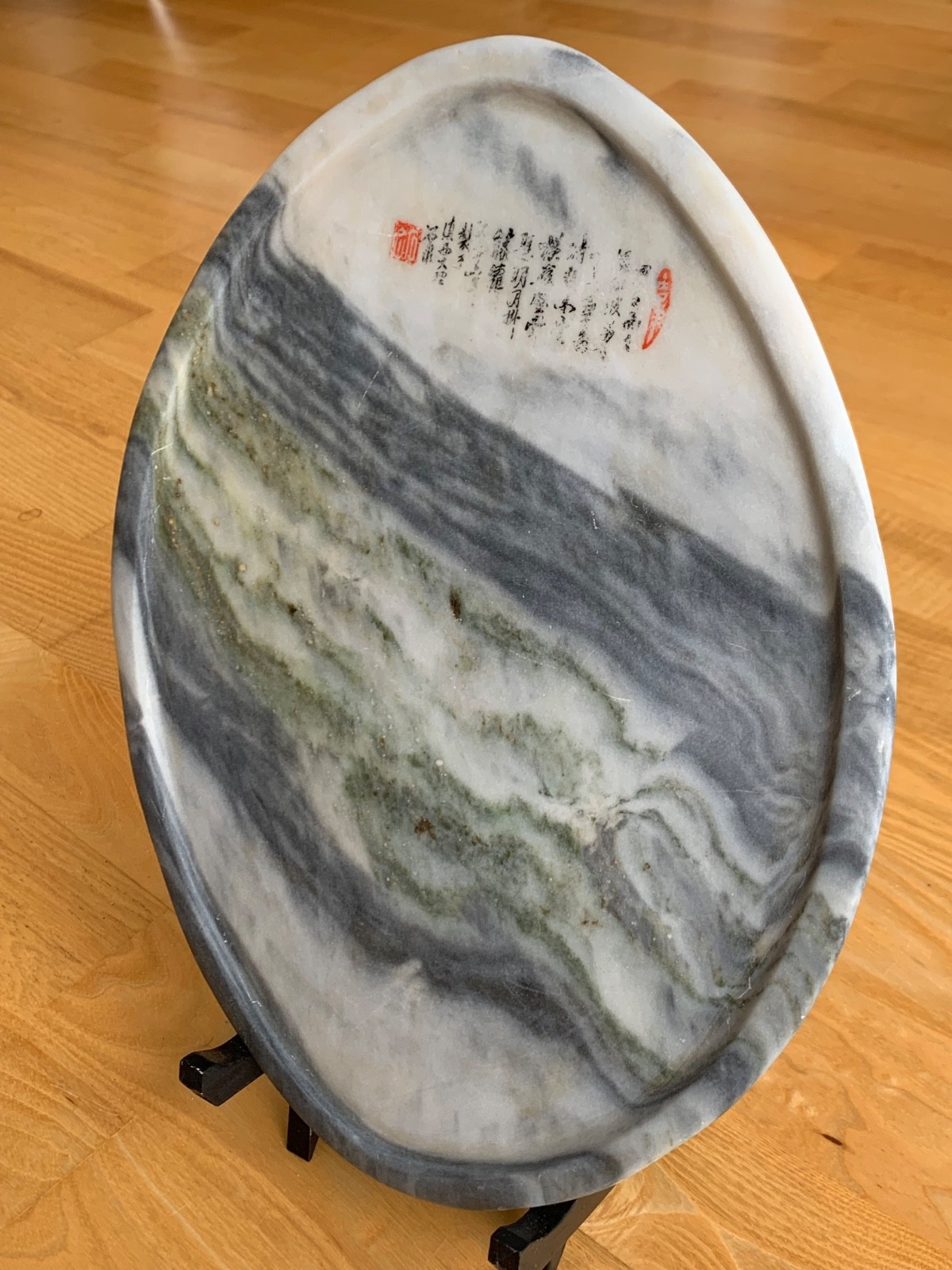 Dali Dream Stone Chinese Natural Marble Dream Stone Tea tray Vintage hand made