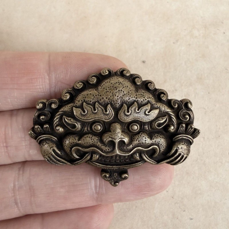 Vintage Tibetan Ziba Zha Ornament Handcrafted Antique Style Buckle