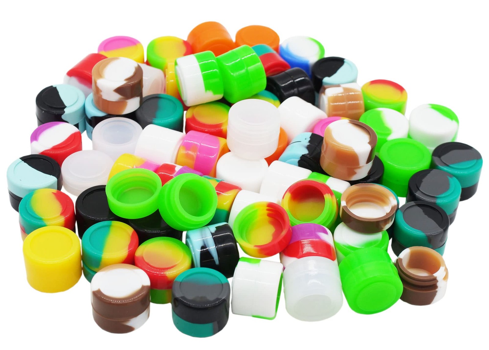 Pearwell 2ml Silicone Wax Containers Concentrate Sealed Oil 2ML, Multicolor