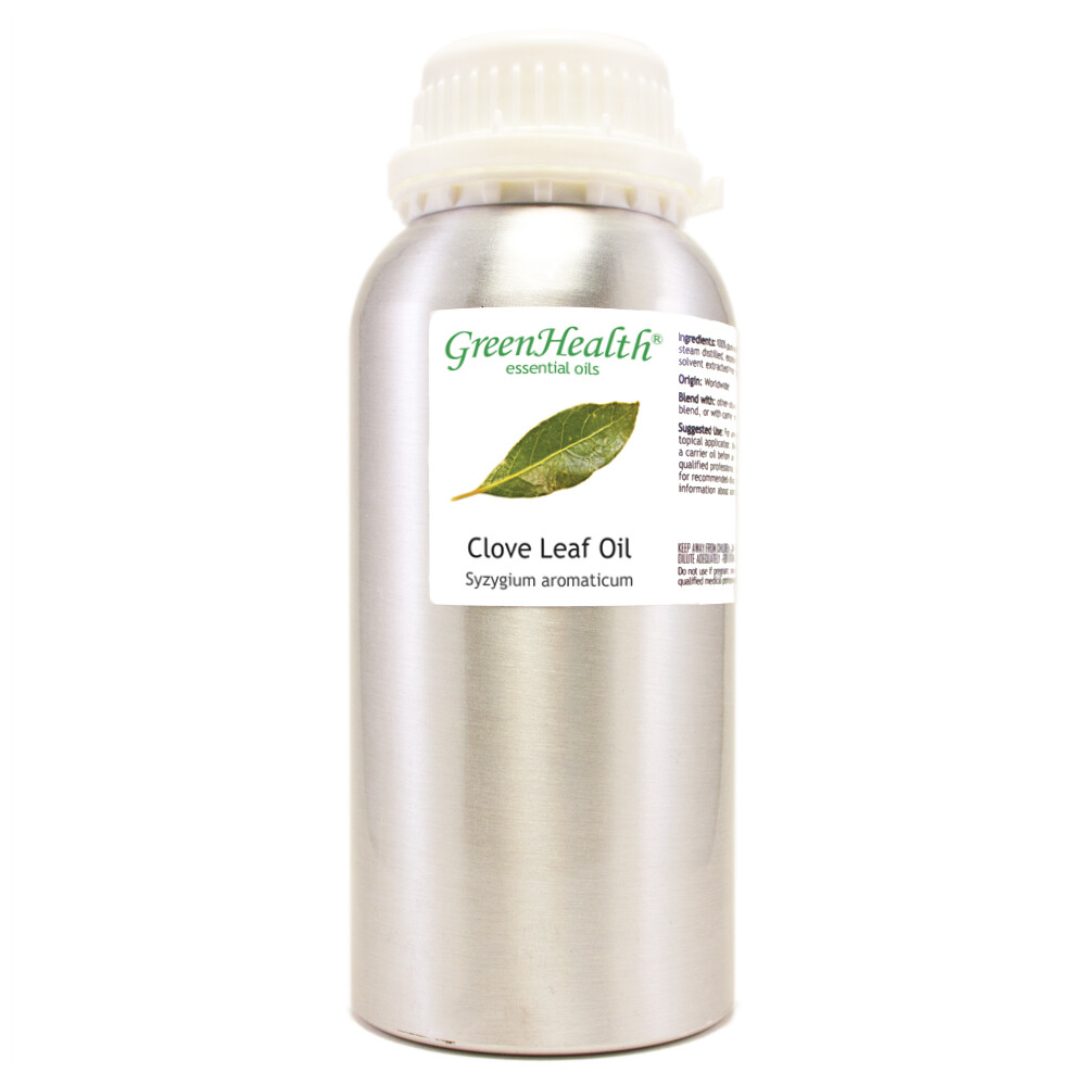 Bulk 16 fl oz Clove Leaf Essential Oil (100% Pure & Natural) in Aluminum Bottle