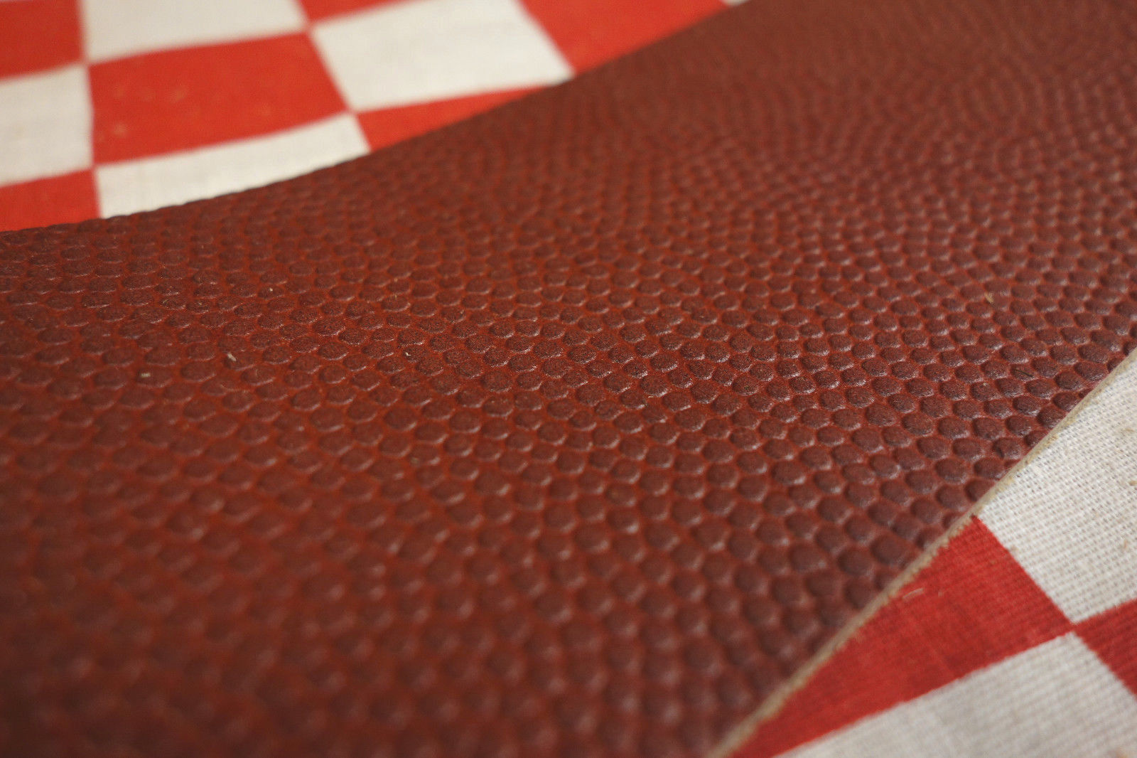 HORWEEN FOOTBALL PRINT 4.5 oz. LEATHER STRAP 1ST. QLTY