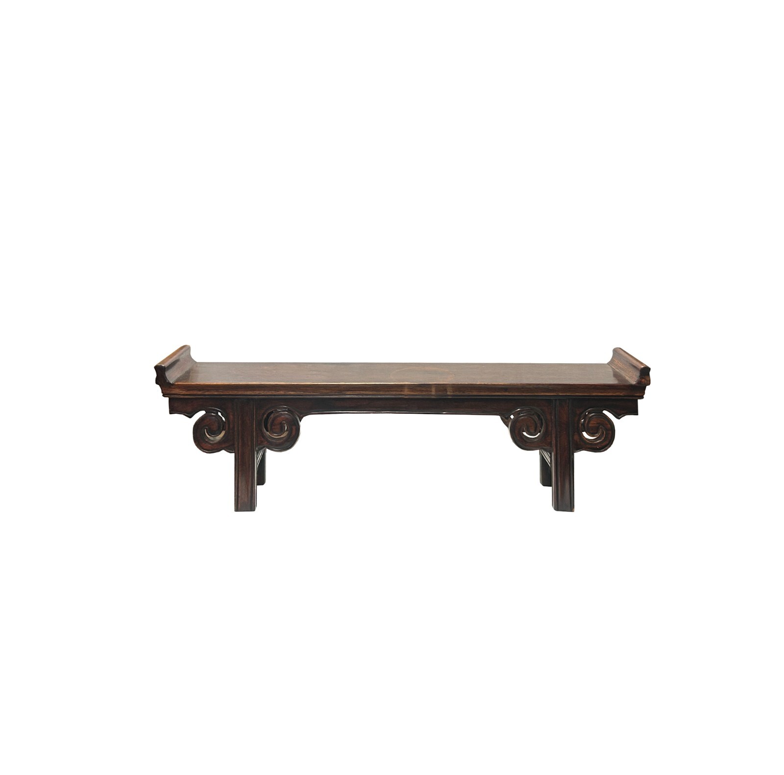 24″ Chinese Brown Wood Altar Rectangular Table Top Display Stand Easel ws3808