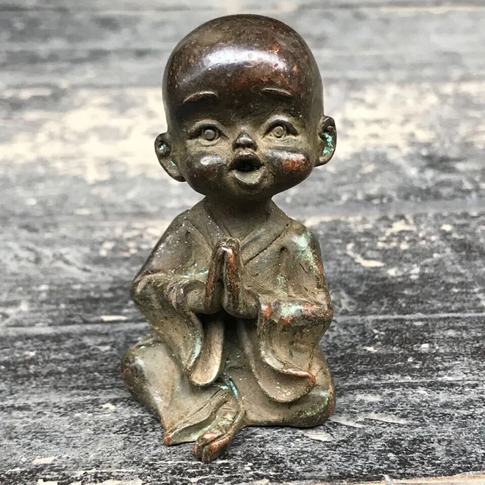 Antiques Miscellaneous Collection home Ornaments Traveler Monk Desktop Crafts