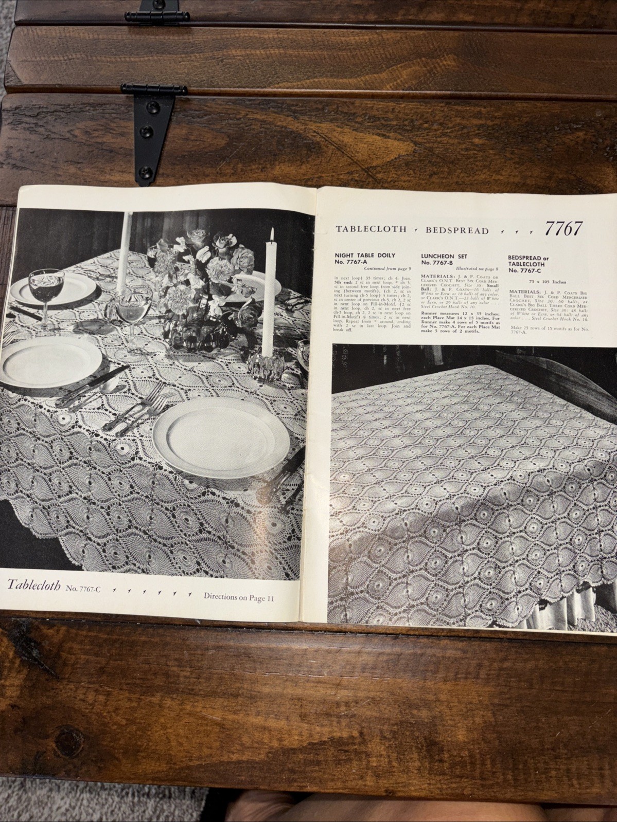 Lot of 3 Vtg Crochet Books Pineapple Pattern, Doilies, Runner, Vanity set, More