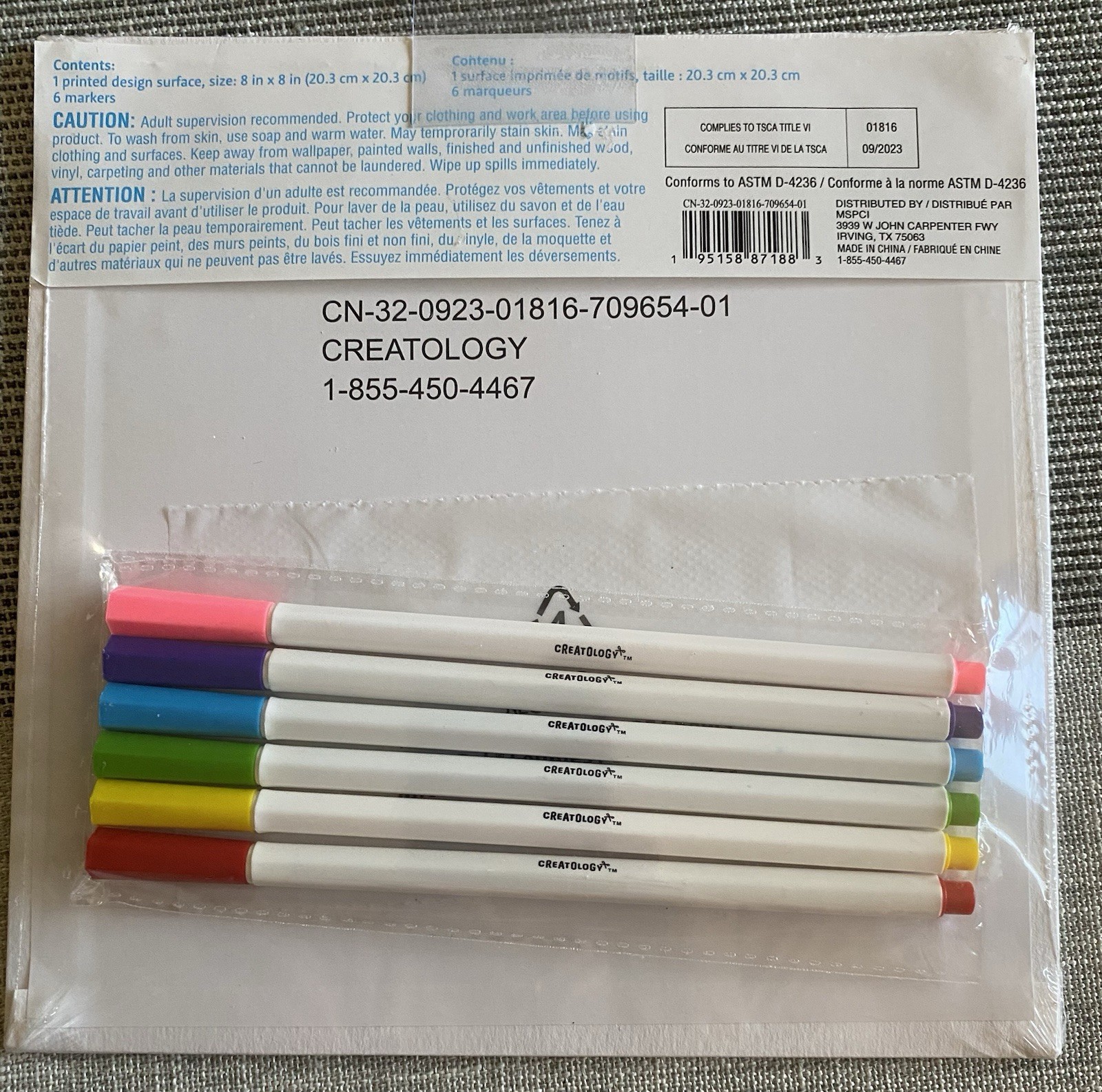 Creatology Be Kind Kids Coloring Kit and 2 coloring boards- New