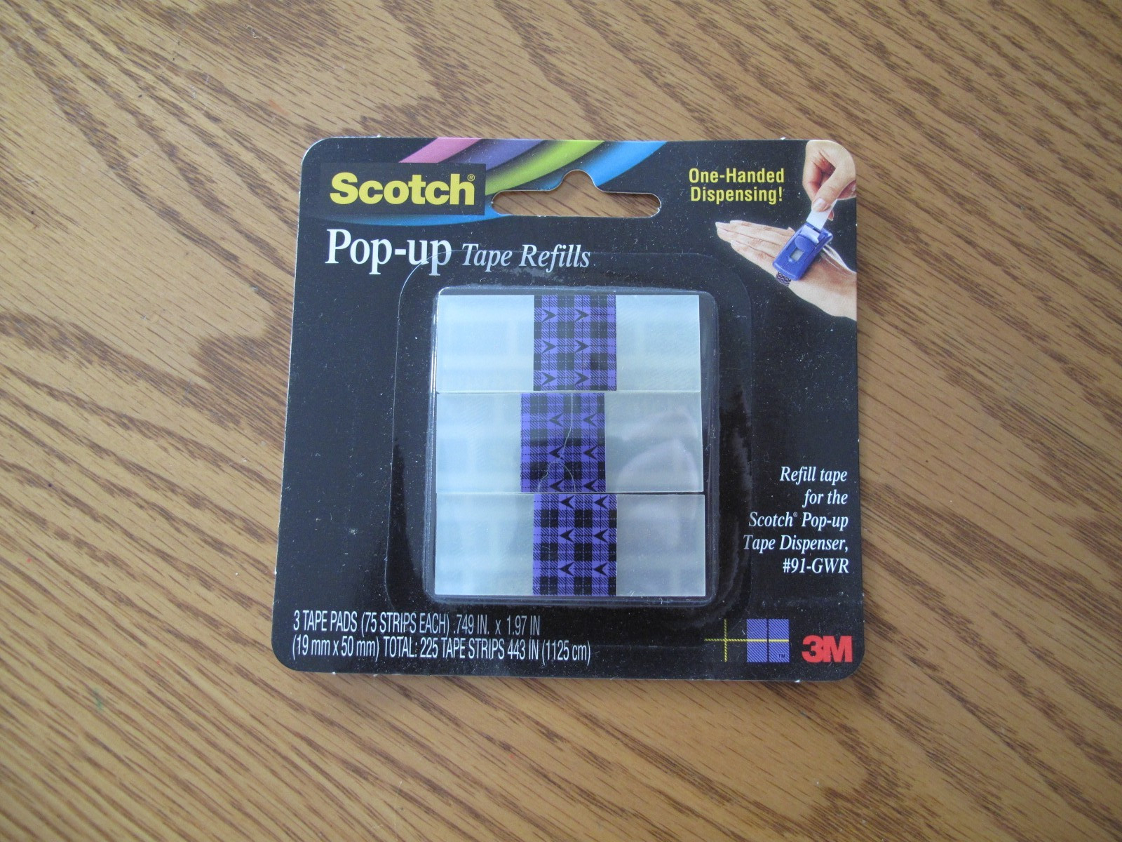 Scotch Pop-Up Tape Refills For Dispenser 3 Pads / 75 ea. 225 Strips TTL NEW – A